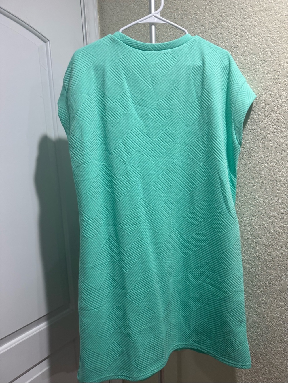 Mint Textured Shift Dress